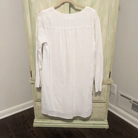 Michael Kors White Cotton Swim coverup & fully lined Dress - Picture 3 of 9